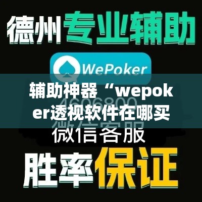 辅助神器“wepoker透视软件在哪买”(透视挂)辅助透视教程