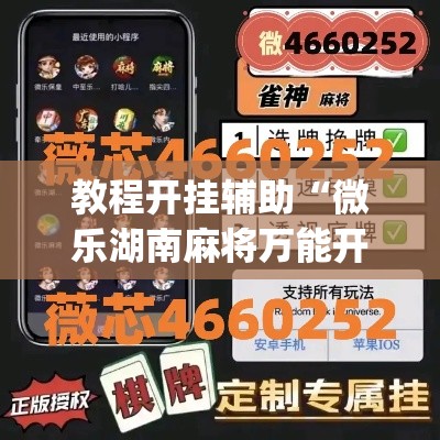 教程开挂辅助“微乐湖南麻将万能开挂器免费”(透视挂)辅助透视教程