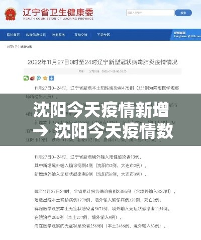 沈阳今天疫情新增 → 沈阳今天疫情数据