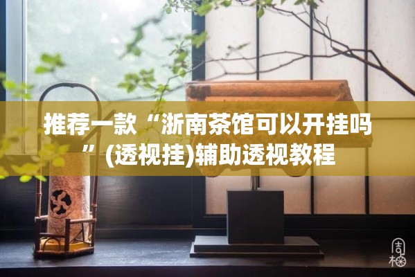 推荐一款“浙南茶馆可以开挂吗”(透视挂)辅助透视教程