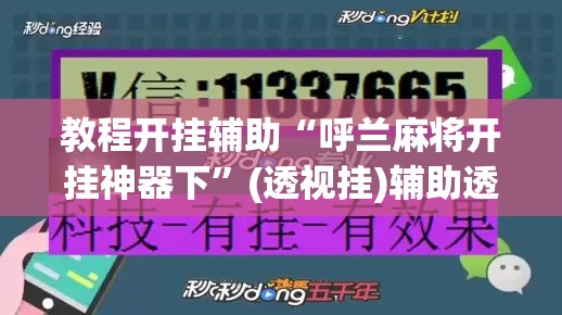 教程开挂辅助“呼兰麻将开挂神器下”(透视挂)辅助透视教程