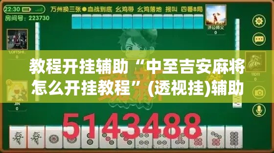 教程开挂辅助“中至吉安麻将怎么开挂教程	”(透视挂)辅助透视教程
