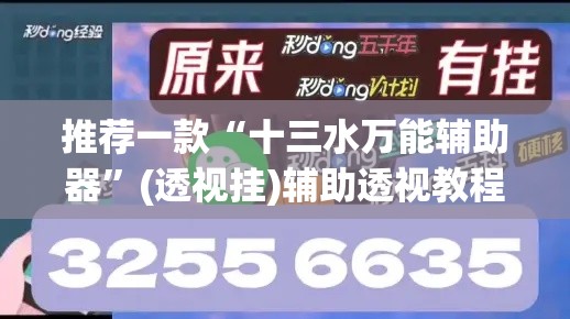 推荐一款“十三水万能辅助器”(透视挂)辅助透视教程