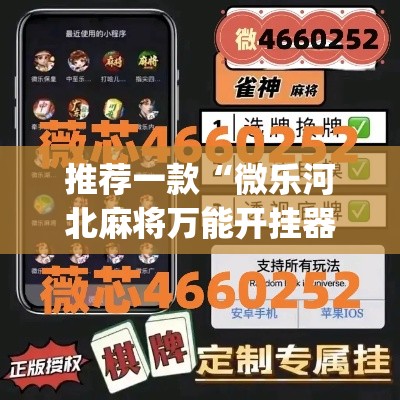 推荐一款“微乐河北麻将万能开挂器”(透视挂)辅助透视教程