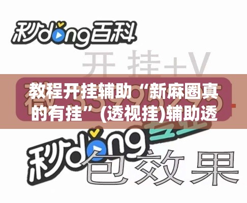 教程开挂辅助“新麻圈真的有挂”(透视挂)辅助透视教程