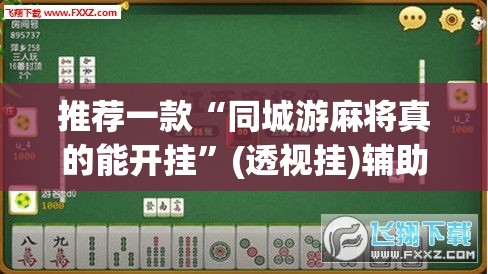 推荐一款“同城游麻将真的能开挂”(透视挂)辅助透视教程