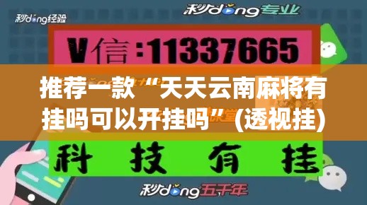推荐一款“天天云南麻将有挂吗可以开挂吗”(透视挂)辅助透视教程
