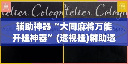 辅助神器“大同麻将万能开挂神器”(透视挂)辅助透视教程