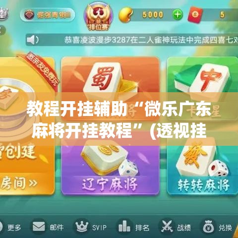 教程开挂辅助“微乐广东麻将开挂教程	”(透视挂)辅助透视教程