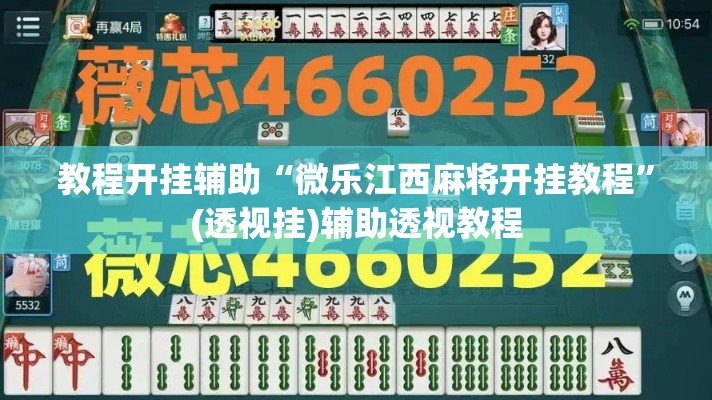 教程开挂辅助“微乐江西麻将开挂教程”(透视挂)辅助透视教程