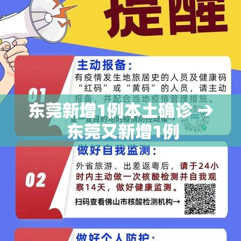 东莞新增1例本土确诊 → 东莞又新增1例 东莞新增1例本土确诊 → 东莞又新增1例