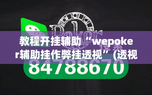 教程开挂辅助“wepoker辅助挂作弊挂透视”(透视挂)辅助透视教程