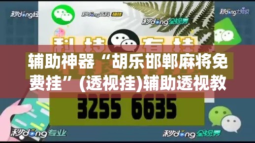 辅助神器“胡乐邯郸麻将免费挂”(透视挂)辅助透视教程