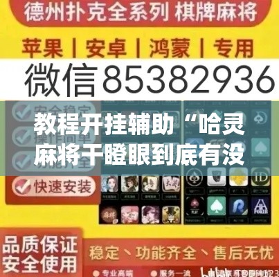 教程开挂辅助“哈灵麻将干瞪眼到底有没有挂”(透视挂)辅助透视教程