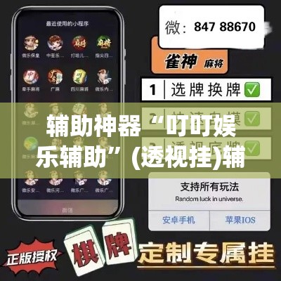辅助神器“叮叮娱乐辅助”(透视挂)辅助透视教程