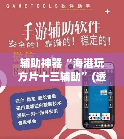 辅助神器“海港玩方片十三辅助”(透视挂)辅助透视教程
