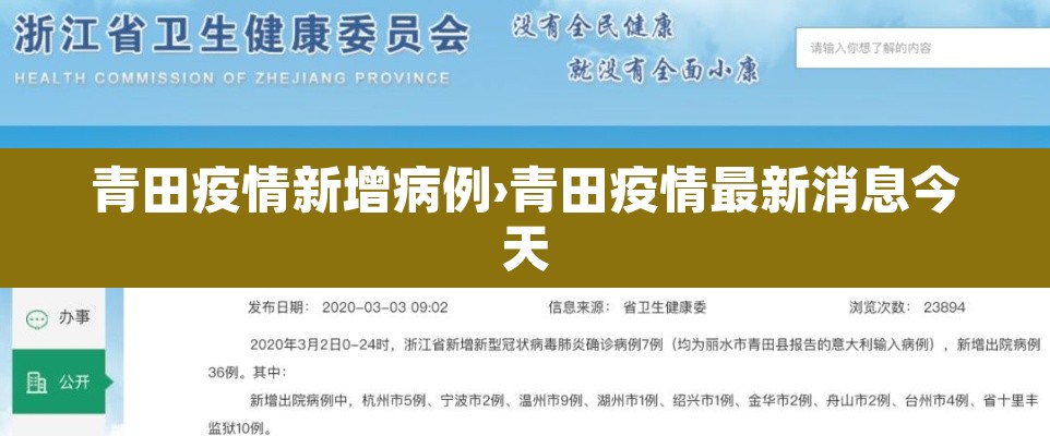 青田疫情新增病例›青田疫情最新消息今天 青田疫情新增病例›青田疫情最新消息今天