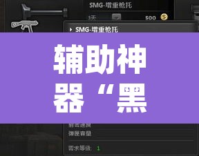 辅助神器“黑鹰众玩辅助挂	”(透视挂)辅助透视教程