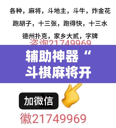 辅助神器“斗棋麻将开挂神器透视详细教程	”(透视挂)辅助透视教程