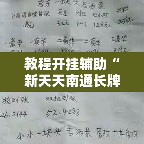 教程开挂辅助“新天天南通长牌真的有挂吗”(透视挂)辅助透视教程