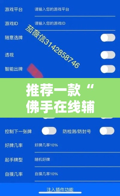 推荐一款“佛手在线辅助开挂神器”(透视挂)辅助透视教程