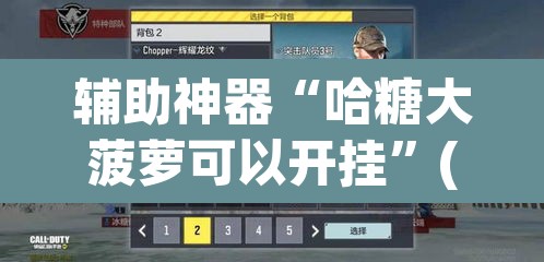 辅助神器“哈糖大菠萝可以开挂	”(透视挂)辅助透视教程