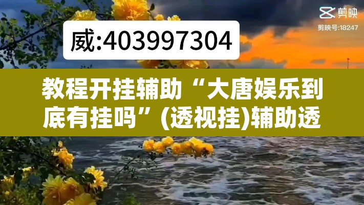 教程开挂辅助“大唐娱乐到底有挂吗	”(透视挂)辅助透视教程