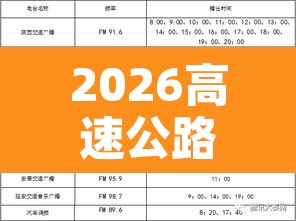 2026高速公路免费日期表 → 2026春节高速免费时间表