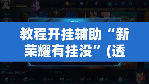 教程开挂辅助“新荣耀有挂没”(透视挂)辅助透视教程