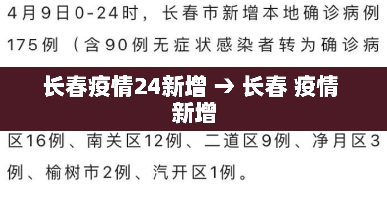 长春疫情24新增 → 长春 疫情 新增 长春疫情24新增 → 长春 疫情 新增