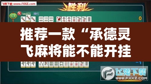 推荐一款“承德灵飞麻将能不能开挂”(透视挂)辅助透视教程