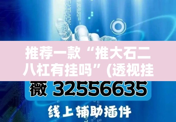 推荐一款“推大石二八杠有挂吗”(透视挂)辅助透视教程