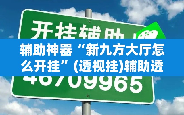 辅助神器“新九方大厅怎么开挂”(透视挂)辅助透视教程