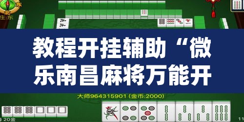 教程开挂辅助“微乐南昌麻将万能开挂器”(透视挂)辅助透视教程
