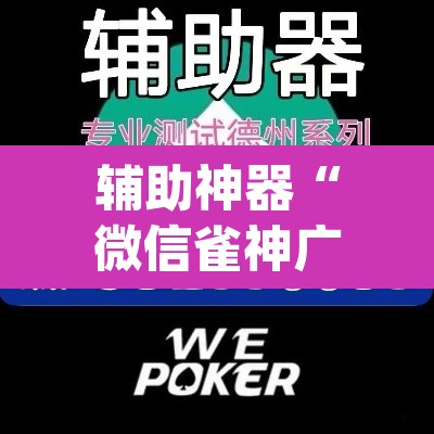 辅助神器“微信雀神广东麻将开挂神器”(透视挂)辅助透视教程