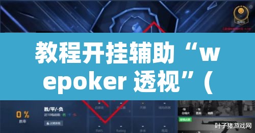 教程开挂辅助“wepoker 透视”(透视挂)辅助透视教程