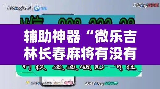辅助神器“微乐吉林长春麻将有没有挂”(透视挂)辅助透视教程