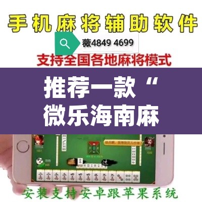 推荐一款“微乐海南麻将开挂应用	”(透视挂)辅助透视教程