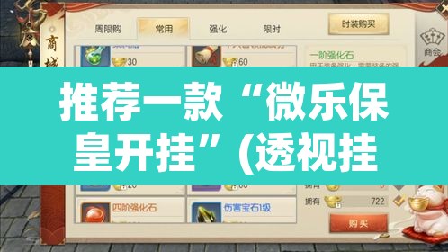 推荐一款“微乐保皇开挂”(透视挂)辅助透视教程
