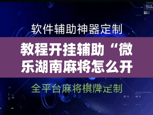 教程开挂辅助“微乐湖南麻将怎么开免费的挂”(透视挂)辅助透视教程