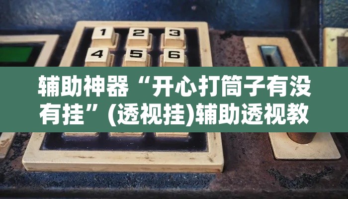 辅助神器“开心打筒子有没有挂”(透视挂)辅助透视教程