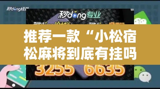 推荐一款“小松宿松麻将到底有挂吗”(透视挂)辅助透视教程