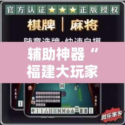 辅助神器“福建大玩家如何开挂”(透视挂)辅助透视教程