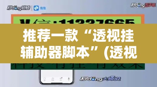 推荐一款“透视挂辅助器脚本”(透视挂)辅助透视教程