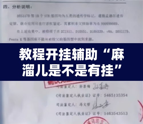 教程开挂辅助“麻溜儿是不是有挂	”(透视挂)辅助透视教程