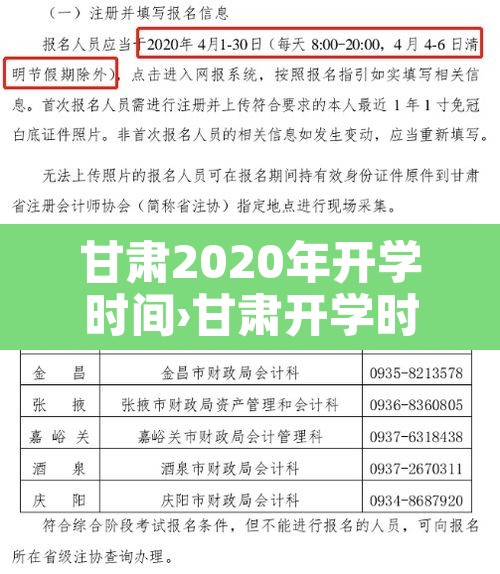 甘肃2020年开学时间›甘肃开学时间2021春季 甘肃2020年开学时间›甘肃开学时间2021春季