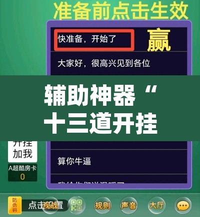 辅助神器“十三道开挂辅助软件”(透视挂)辅助透视教程