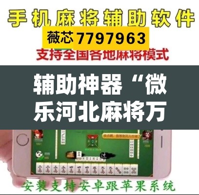 辅助神器“微乐河北麻将万能开挂器免费通用版”(透视挂)辅助透视教程