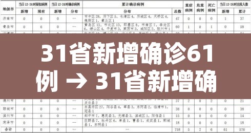 31省新增确诊61例 → 31省新增确诊6例 其中本土3例 31省新增确诊61例 → 31省新增确诊6例 其中本土3例