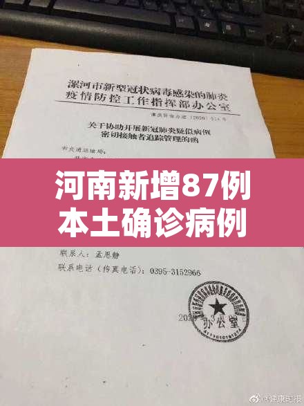 河南新增87例本土确诊病例—(河南新增1例本土病例行动轨迹) 河南新增87例本土确诊病例—(河南新增1例本土病例行动轨迹)